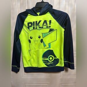 Boys Nintendo Pokémon Pikachu Active Fleece Hoodie Jumping Beans Size 12